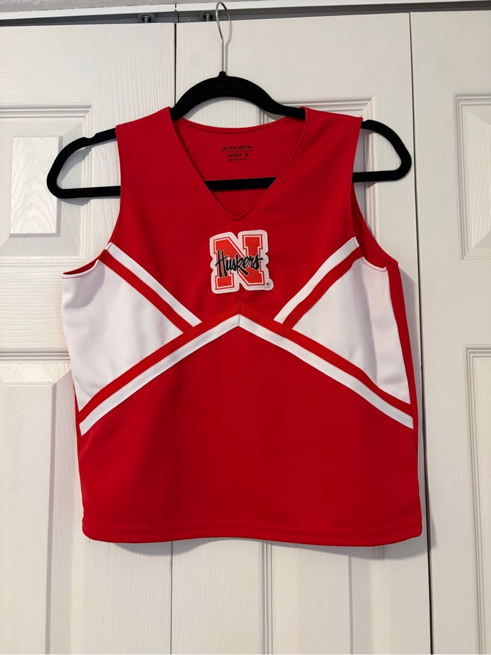 Nebraska Corn Huskers Cheerleading Football CollegeTank Top Sz Medium Red White